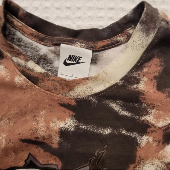 Nike Sportswear Black / Brown Tie Dye Skull Shirt Adult Men’s Size S DR9… - Picture 3 of 12